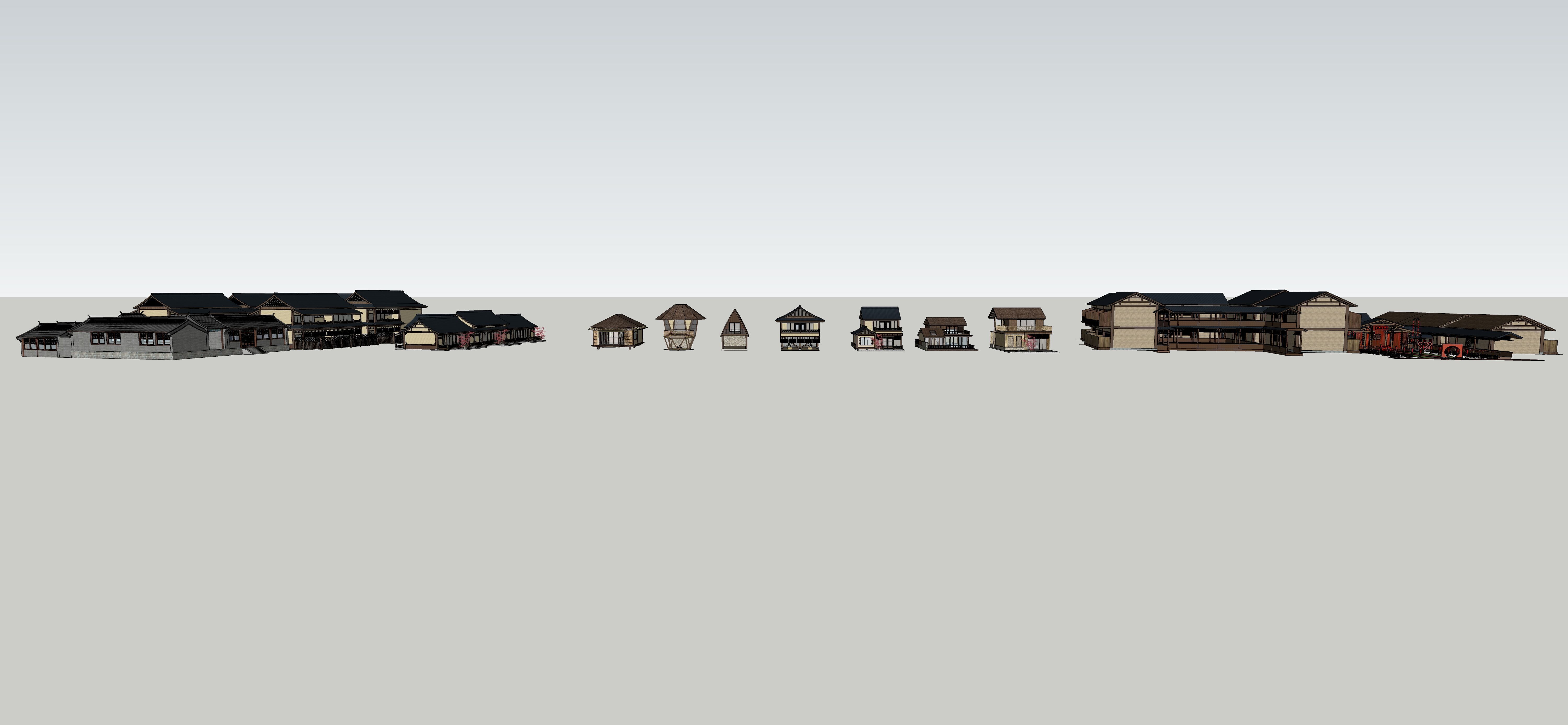 Song Dynasty-style architecture 3D model_2