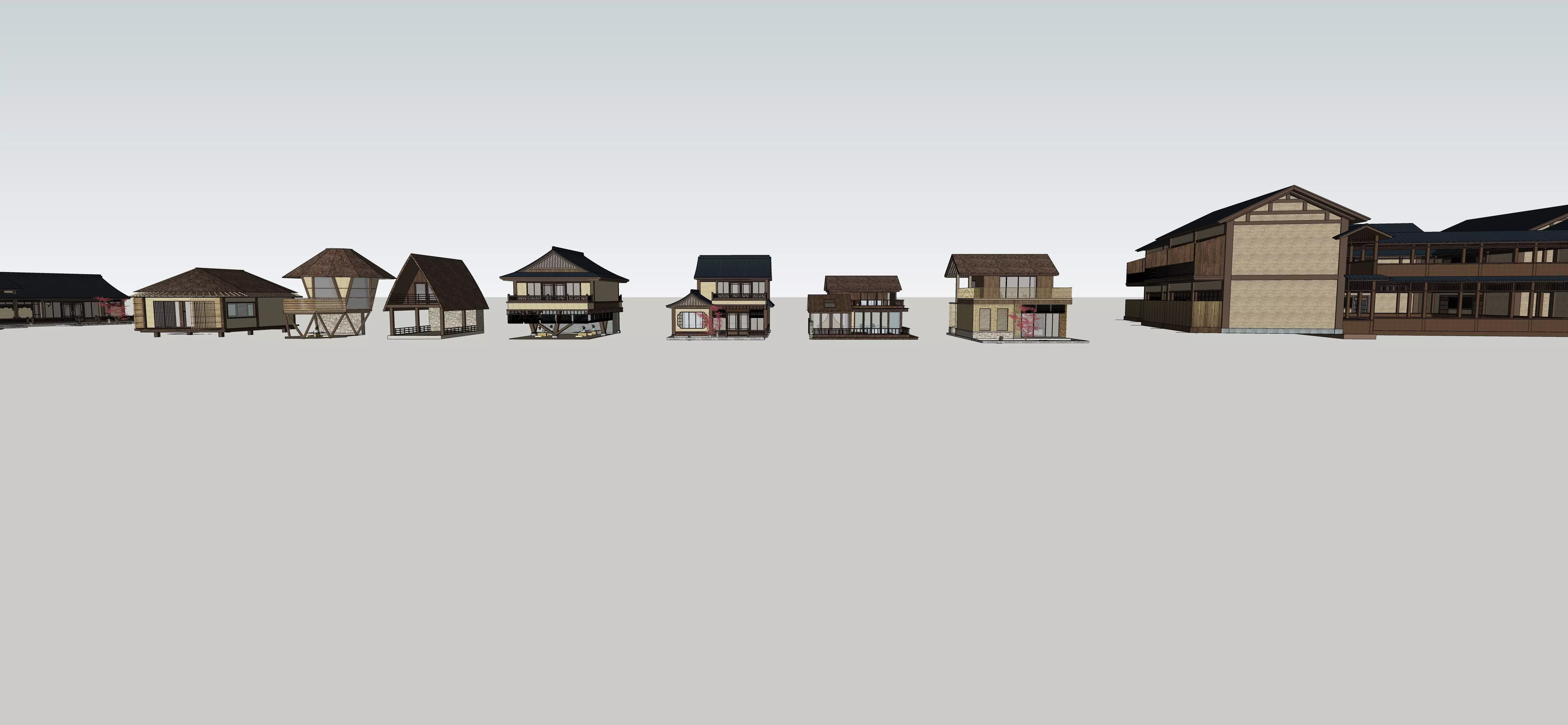 Song Dynasty-style architecture 3D model_0