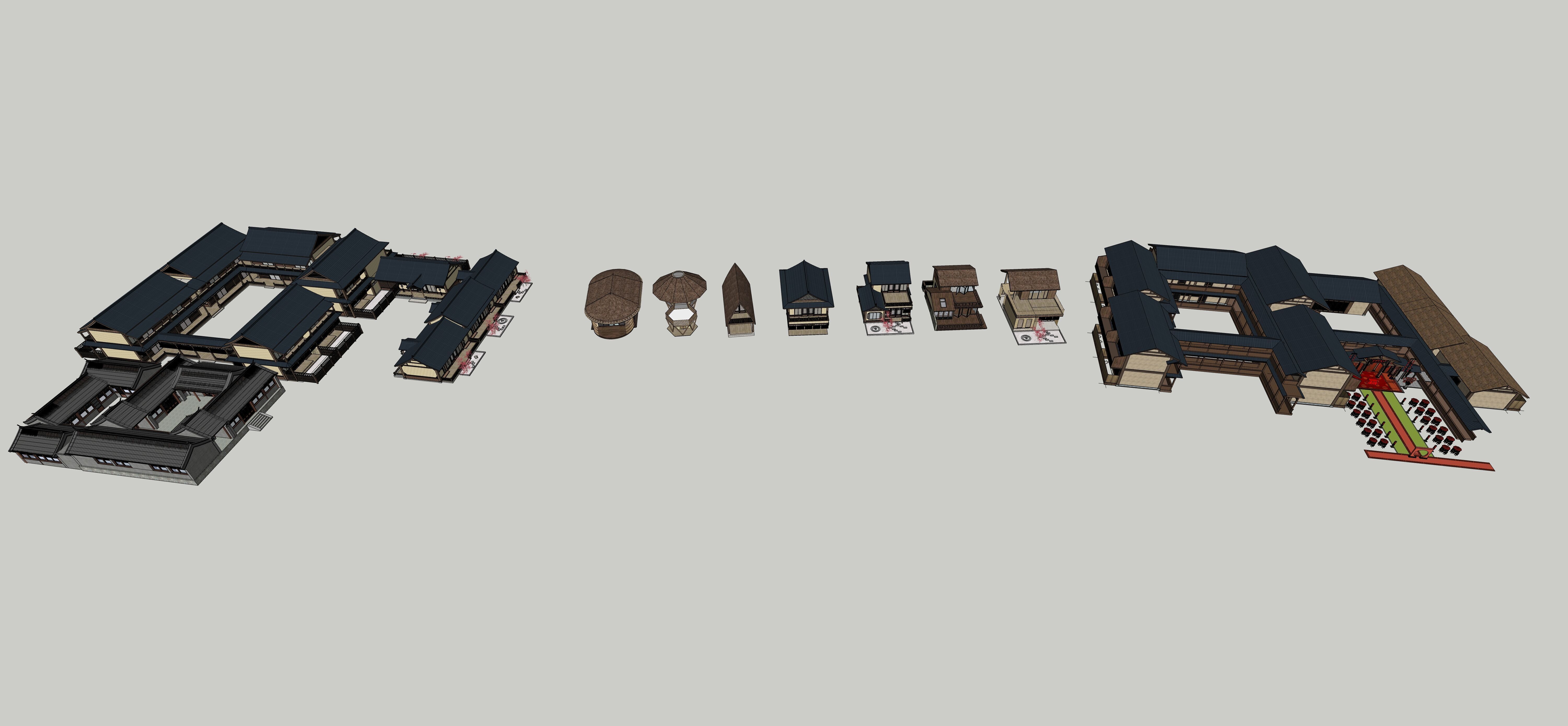 Song Dynasty-style architecture 3D model_1