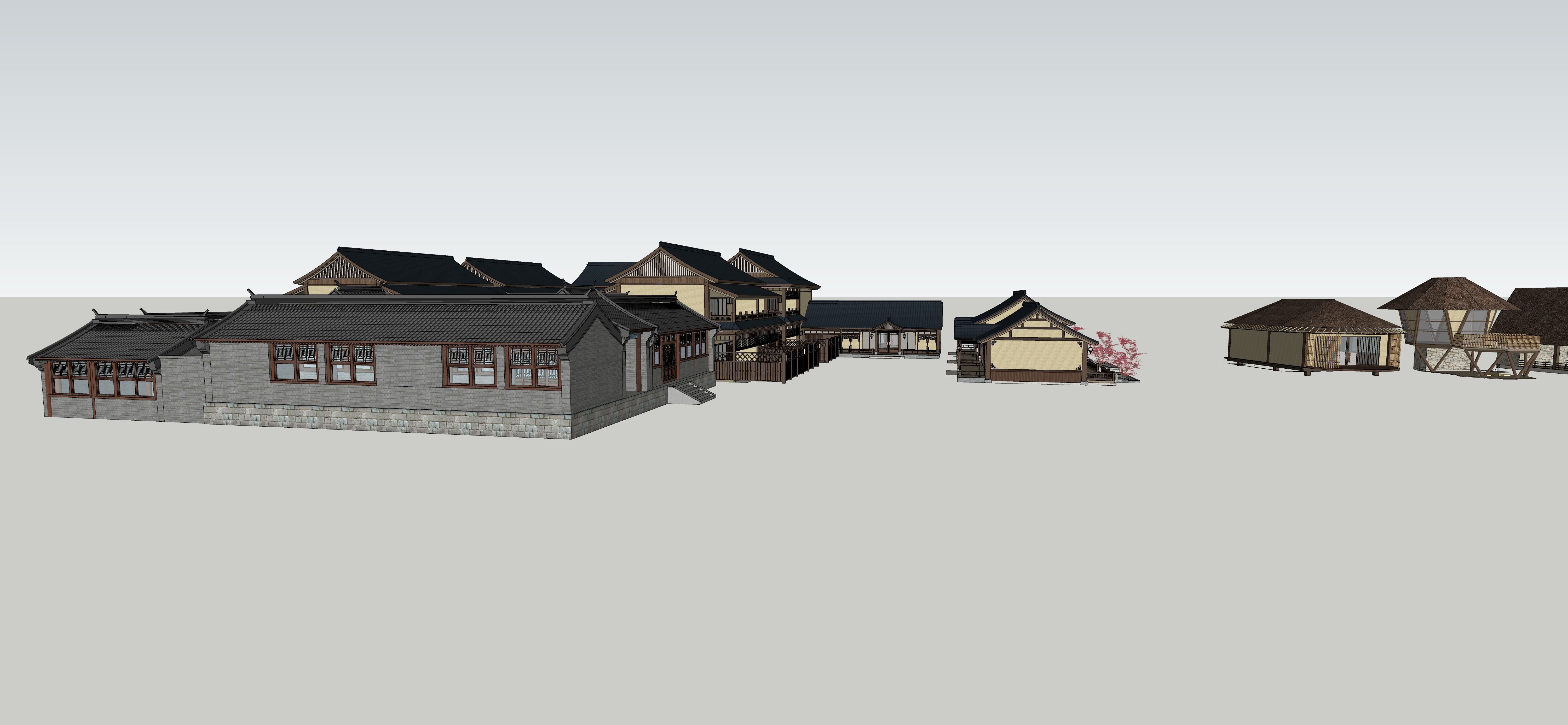 Song Dynasty-style architecture 3D model_3