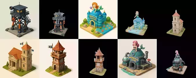 Building Of Empire bundle 17 pack 100 glb