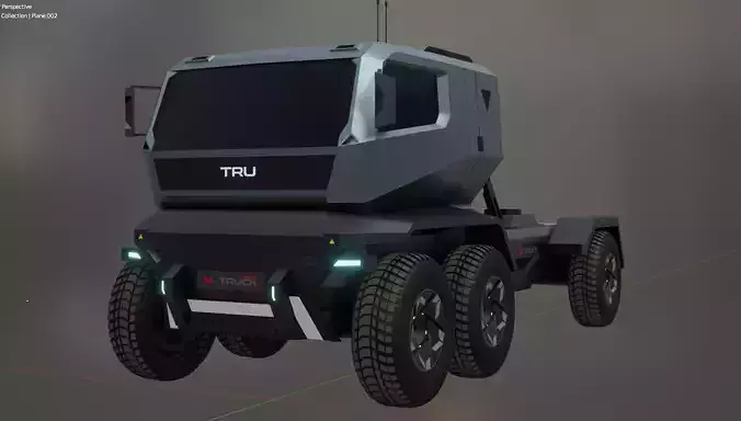 Truck design 2025 TRU  Low-poly 3D model