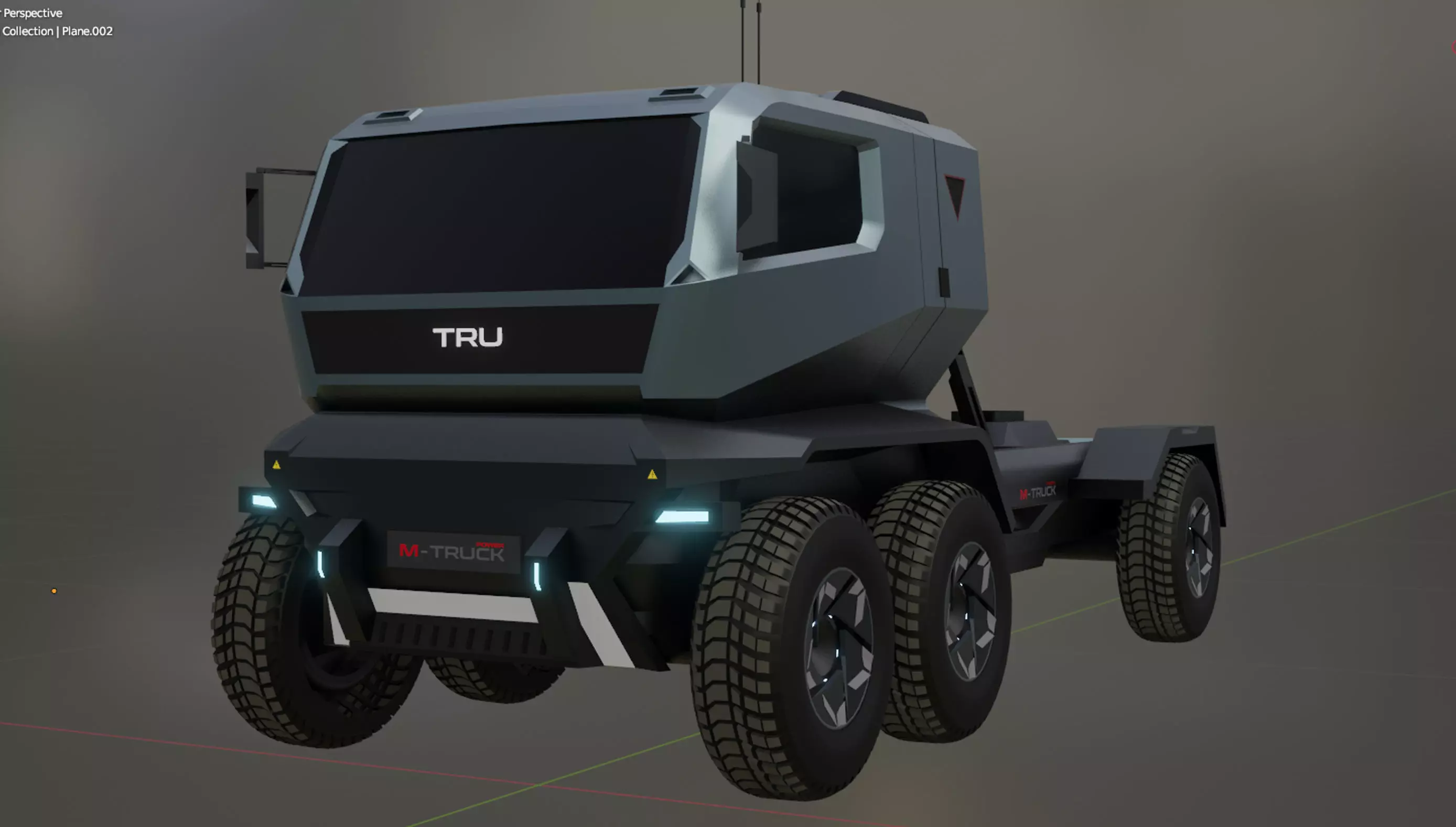 Truck design 2025 TRU Low-poly 3D model