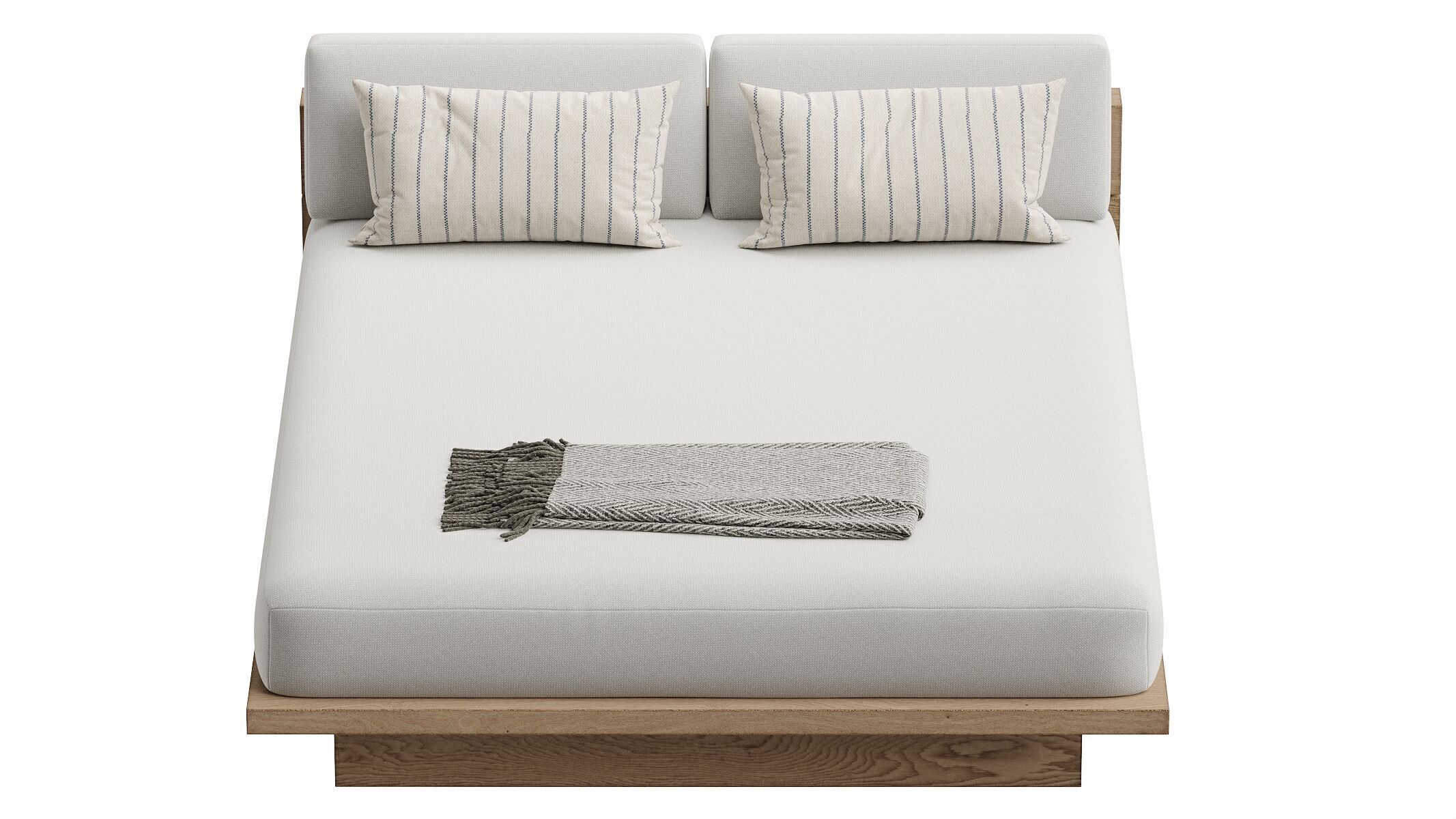 Menorca Teak Double Chaise 3D model_3