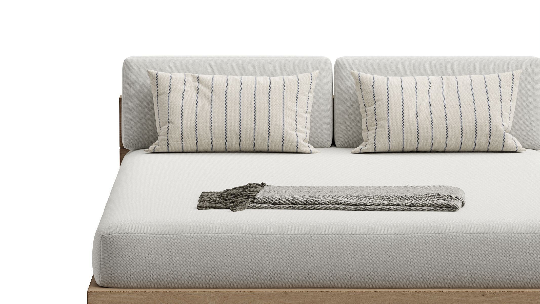 Menorca Teak Double Chaise 3D model_6