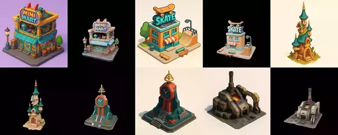 Building Of Empire bundle 15 pack 100 glb