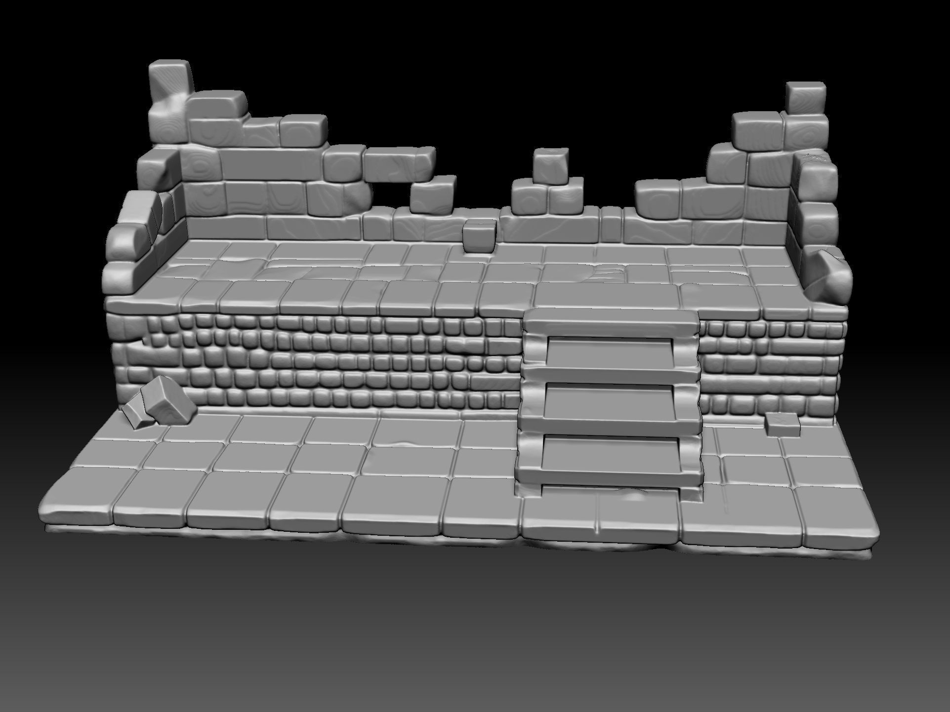 Ancient Ruins Pack STL Props for RPG  Dioramas 3D Model Collection_2