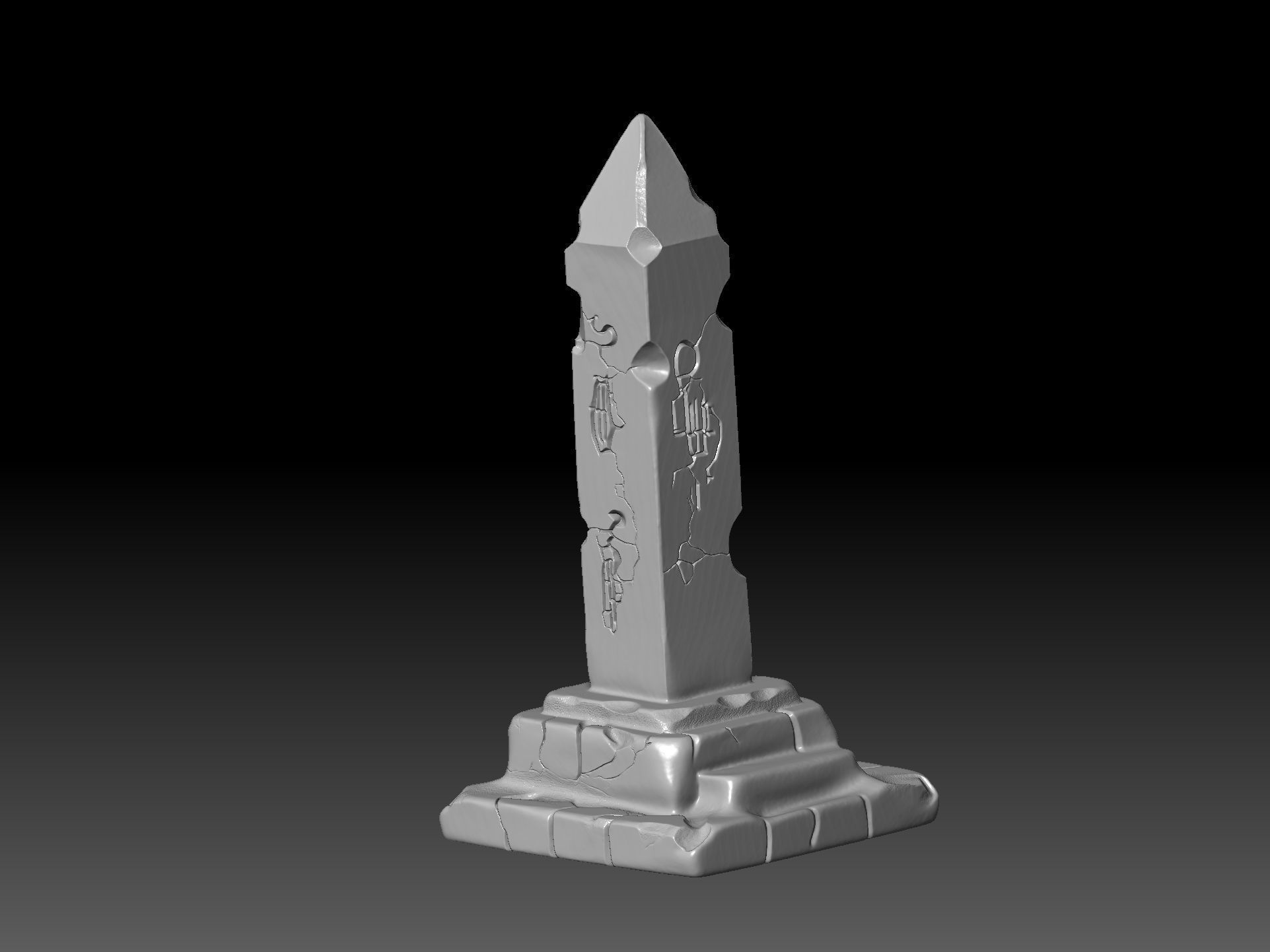 Ancient Ruins Pack STL Props for RPG  Dioramas 3D Model Collection_6