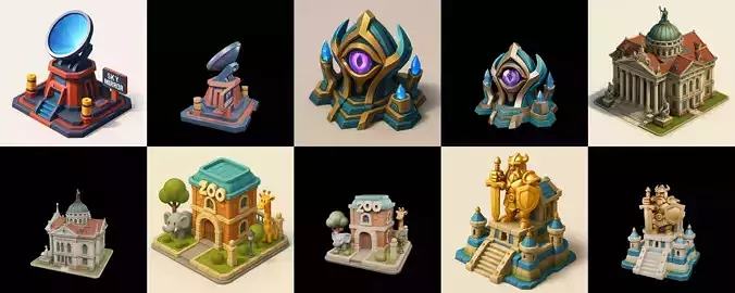 Building Of Empire bundle 14 pack 100 glb