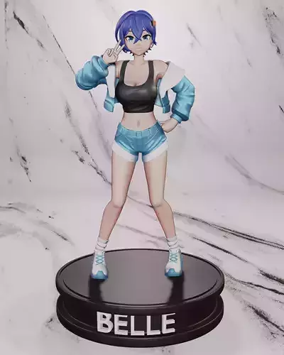 3D character figure Belle Zenless Zone Zero 3D print model