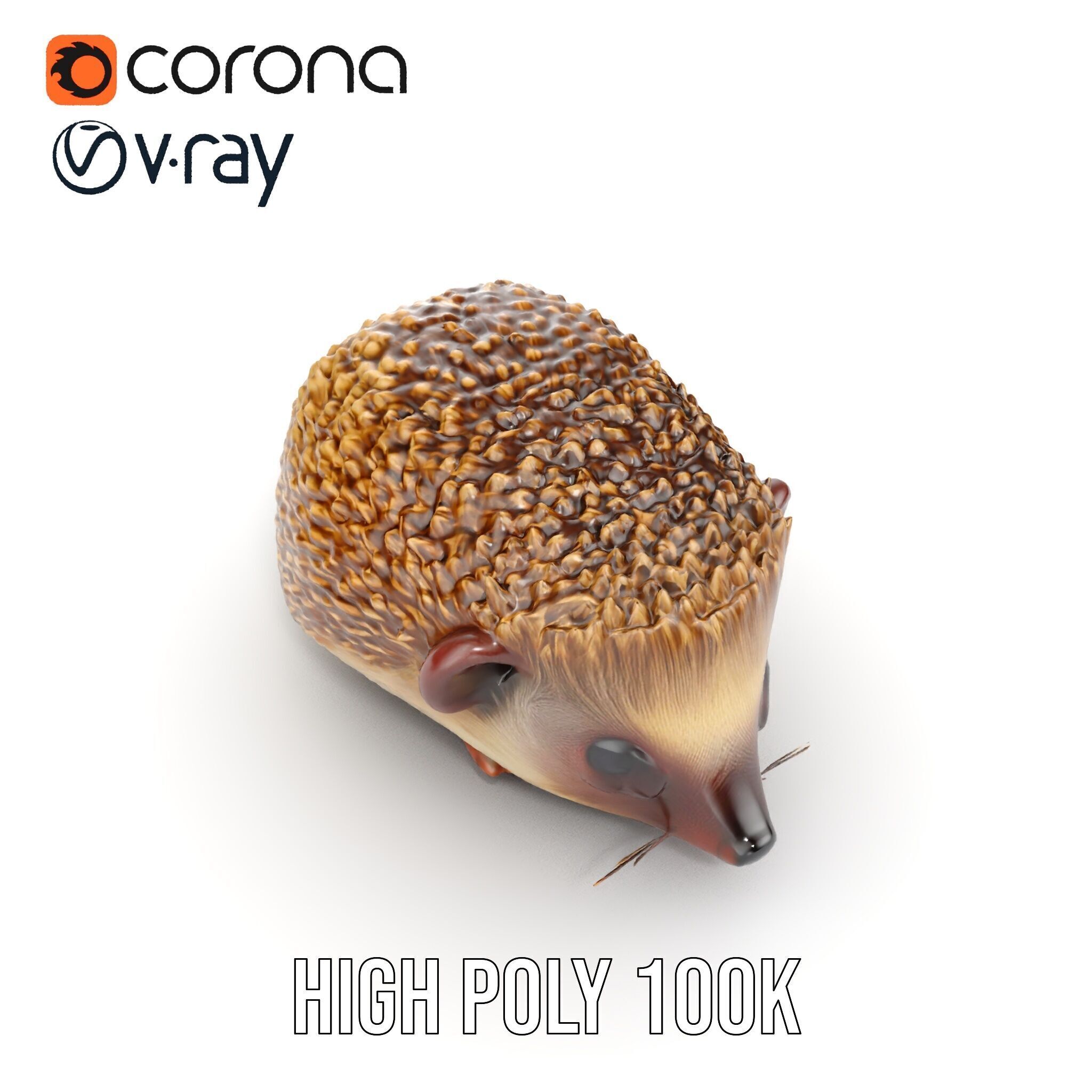 Hedgehog D Model Pack with Detailed Texturing Low-poly 3D model_35