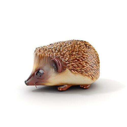 Hedgehog D Model Pack with Detailed Texturing Low-poly 3D model