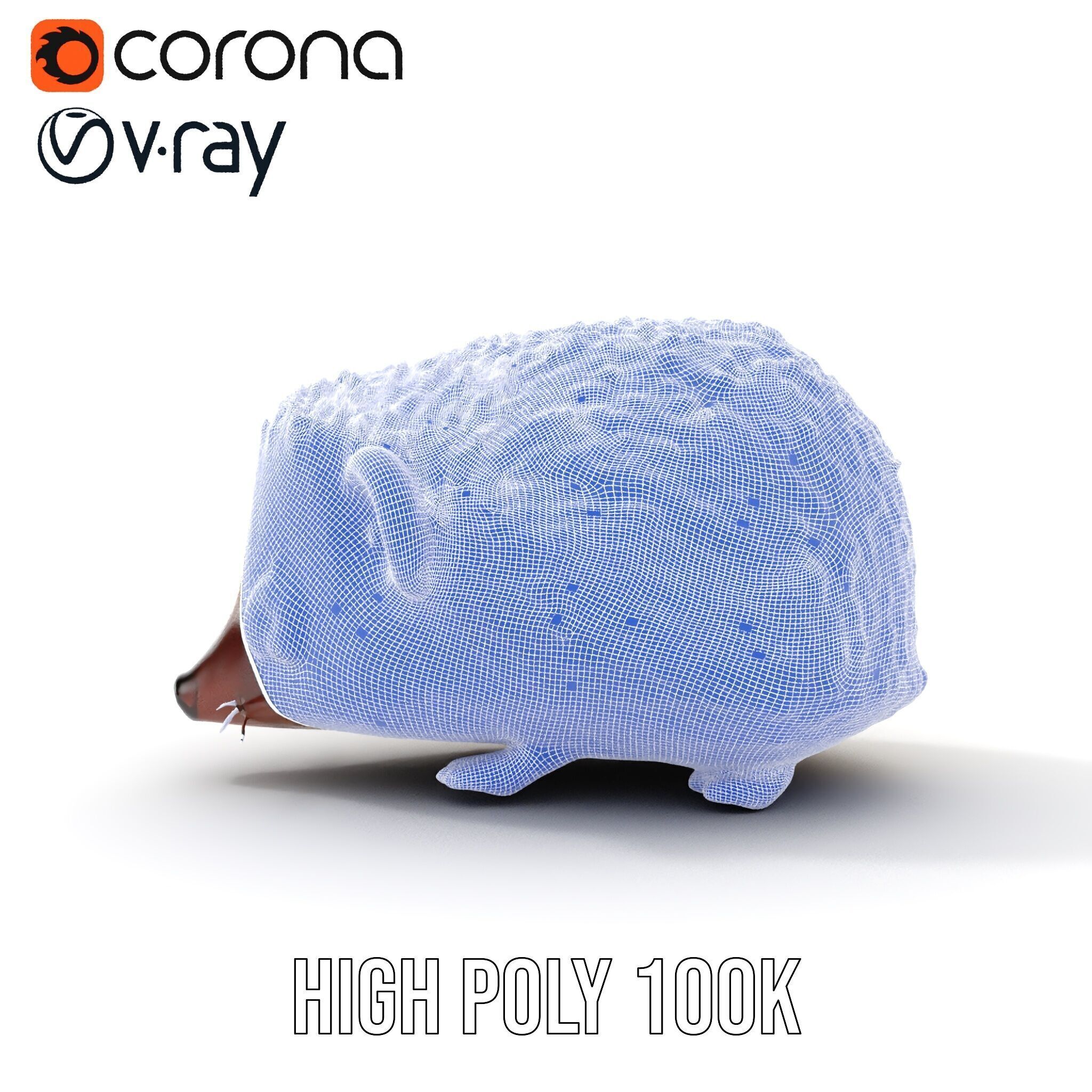 Hedgehog D Model Pack with Detailed Texturing Low-poly 3D model_36