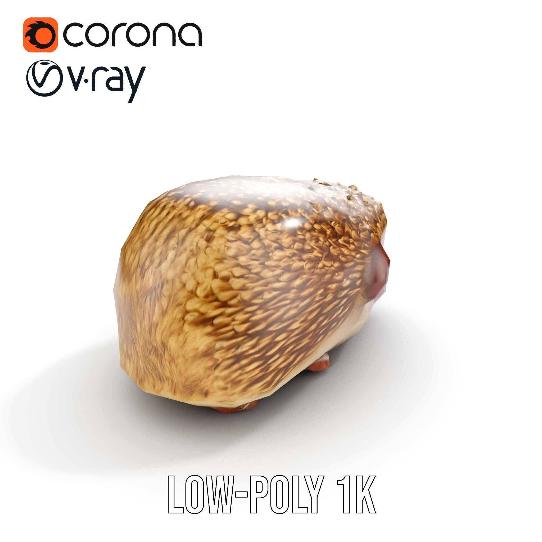 Hedgehog D Model Pack with Detailed Texturing Low-poly 3D model_7