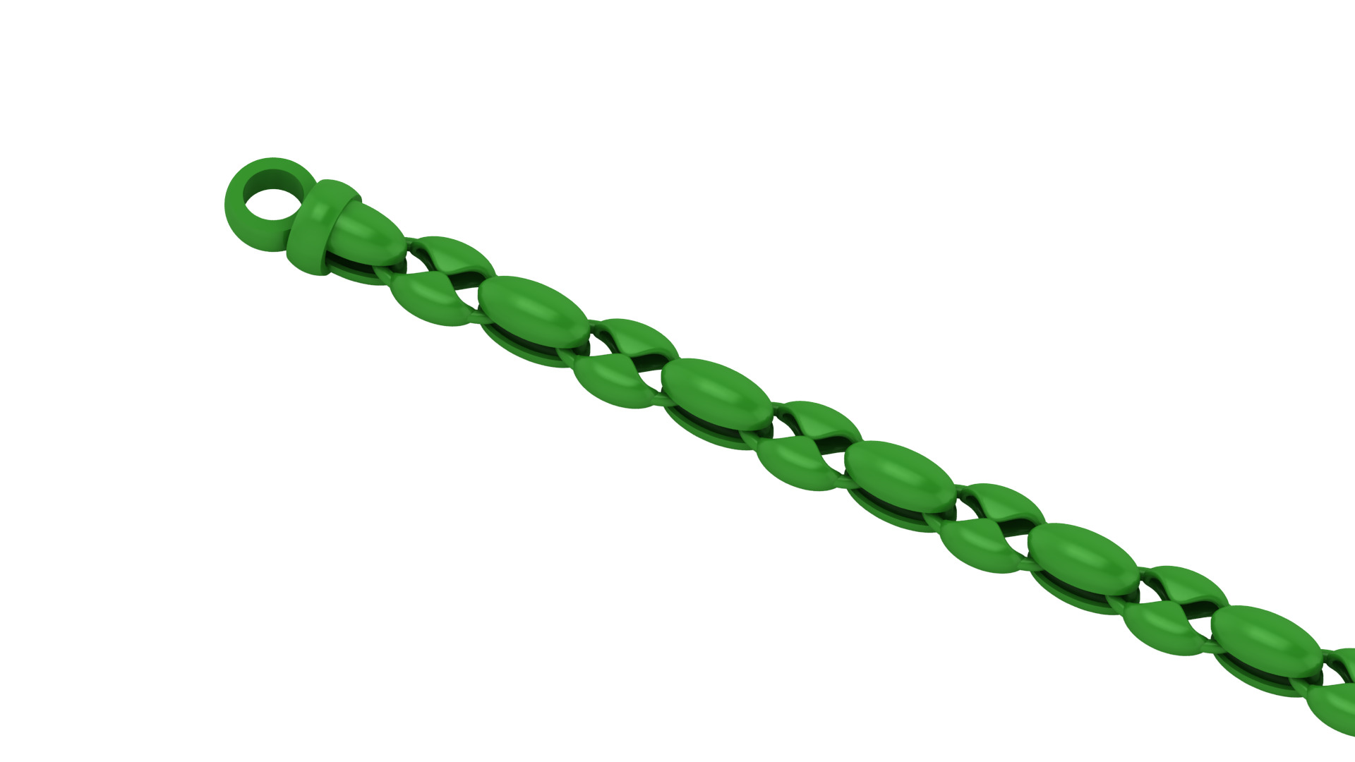 8MM 3d printed chain Model highly sold direct castable 3D print model_3
