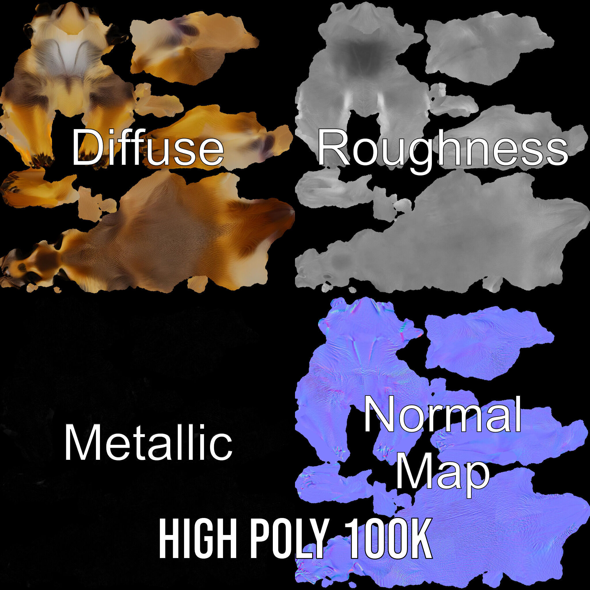 Meerkat Model Pack for CG Rendering and Animation Low-poly 3D model_4