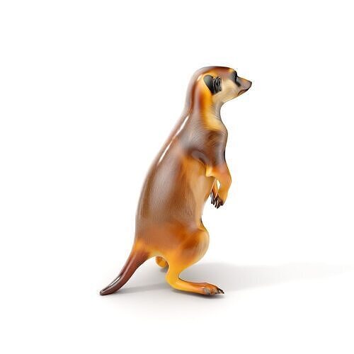 Meerkat Model Pack for CG Rendering and Animation Low-poly 3D model