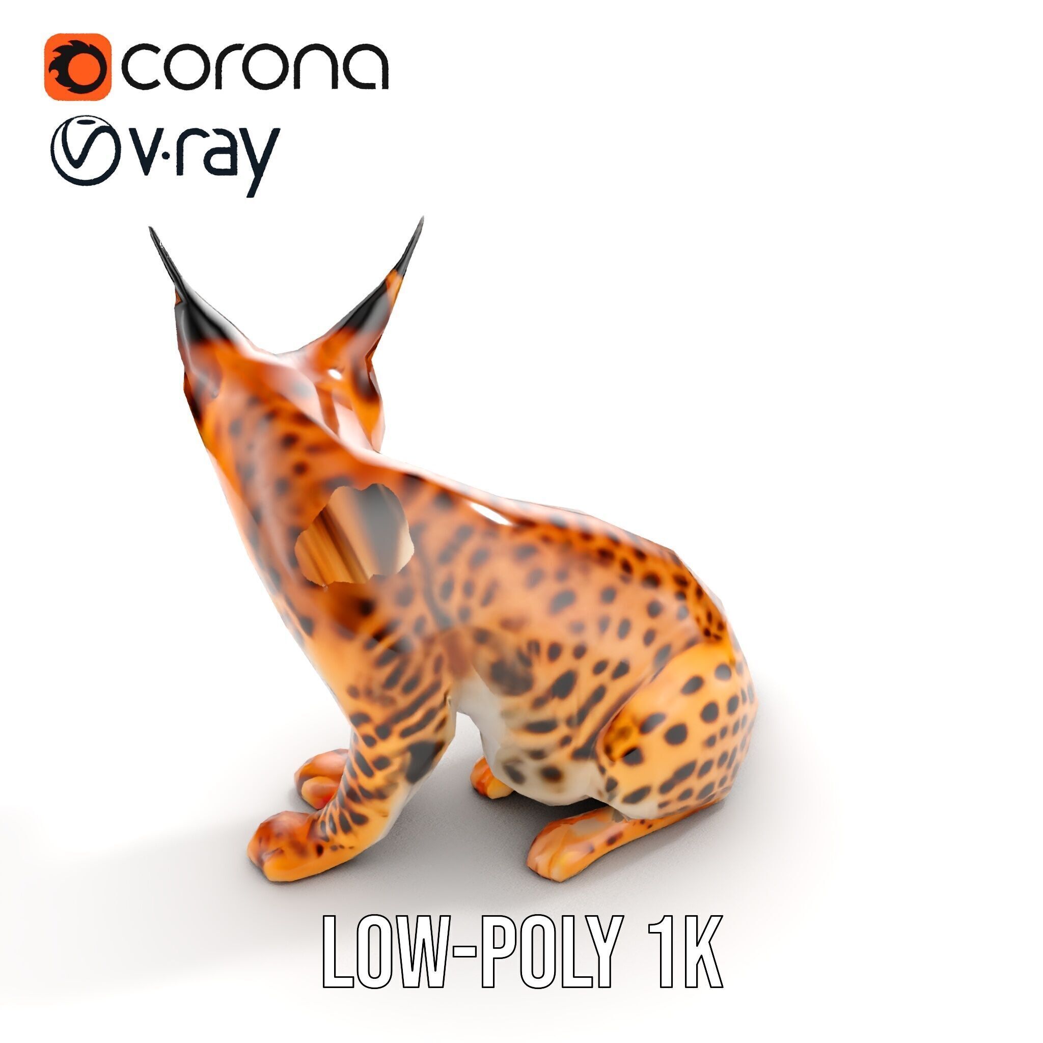 Lifelike Lynx Model Pack Dynamic Wildlife Collection Low-poly 3D model_14