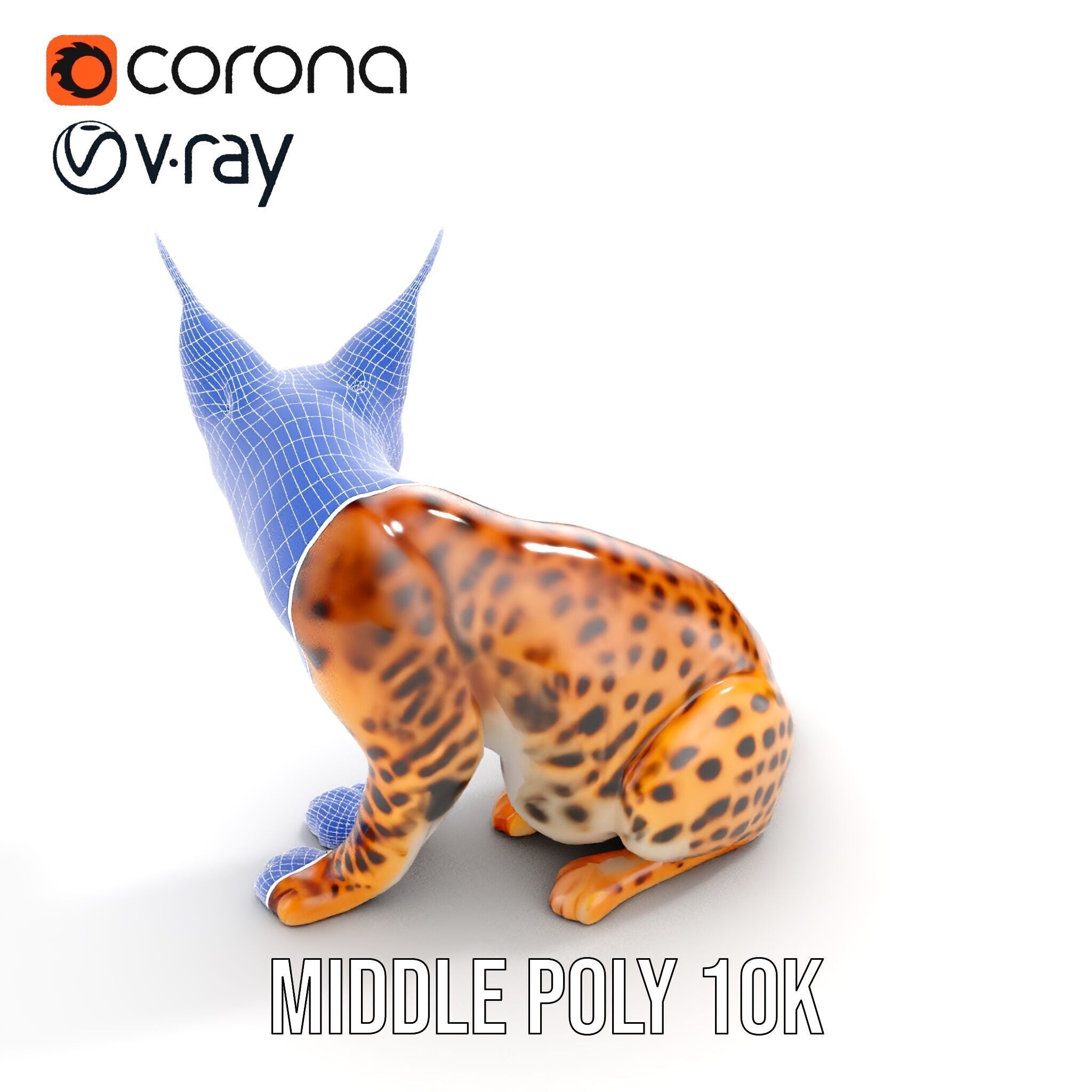 Lifelike Lynx Model Pack Dynamic Wildlife Collection Low-poly 3D model_31