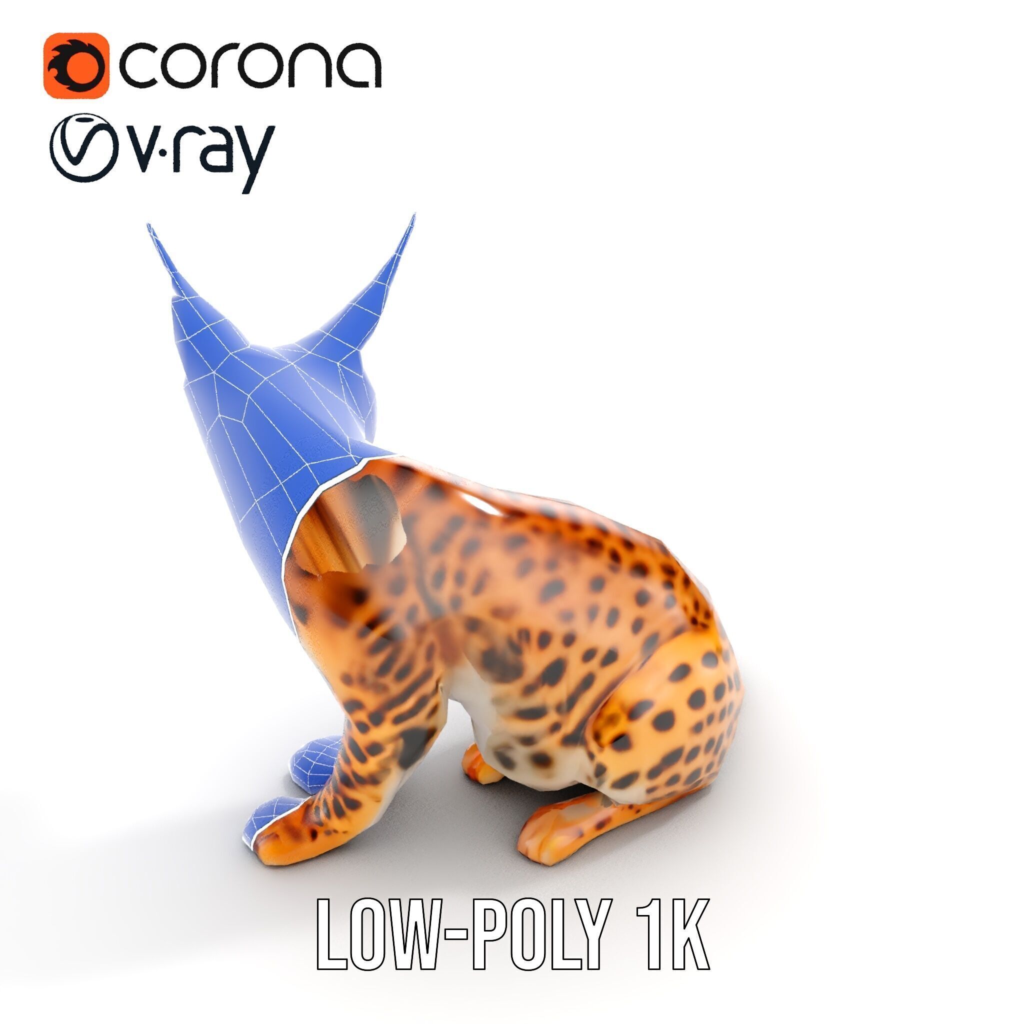 Lifelike Lynx Model Pack Dynamic Wildlife Collection Low-poly 3D model_24