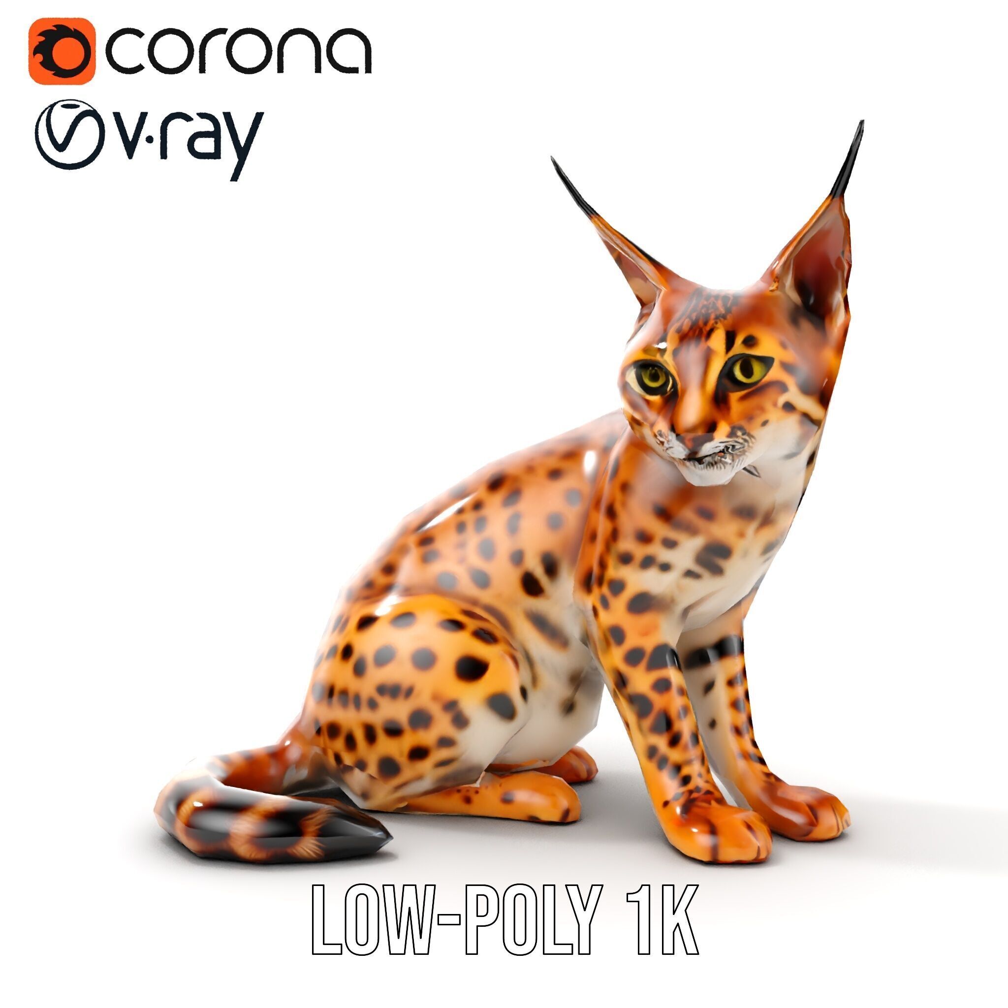 Lifelike Lynx Model Pack Dynamic Wildlife Collection Low-poly 3D model_17
