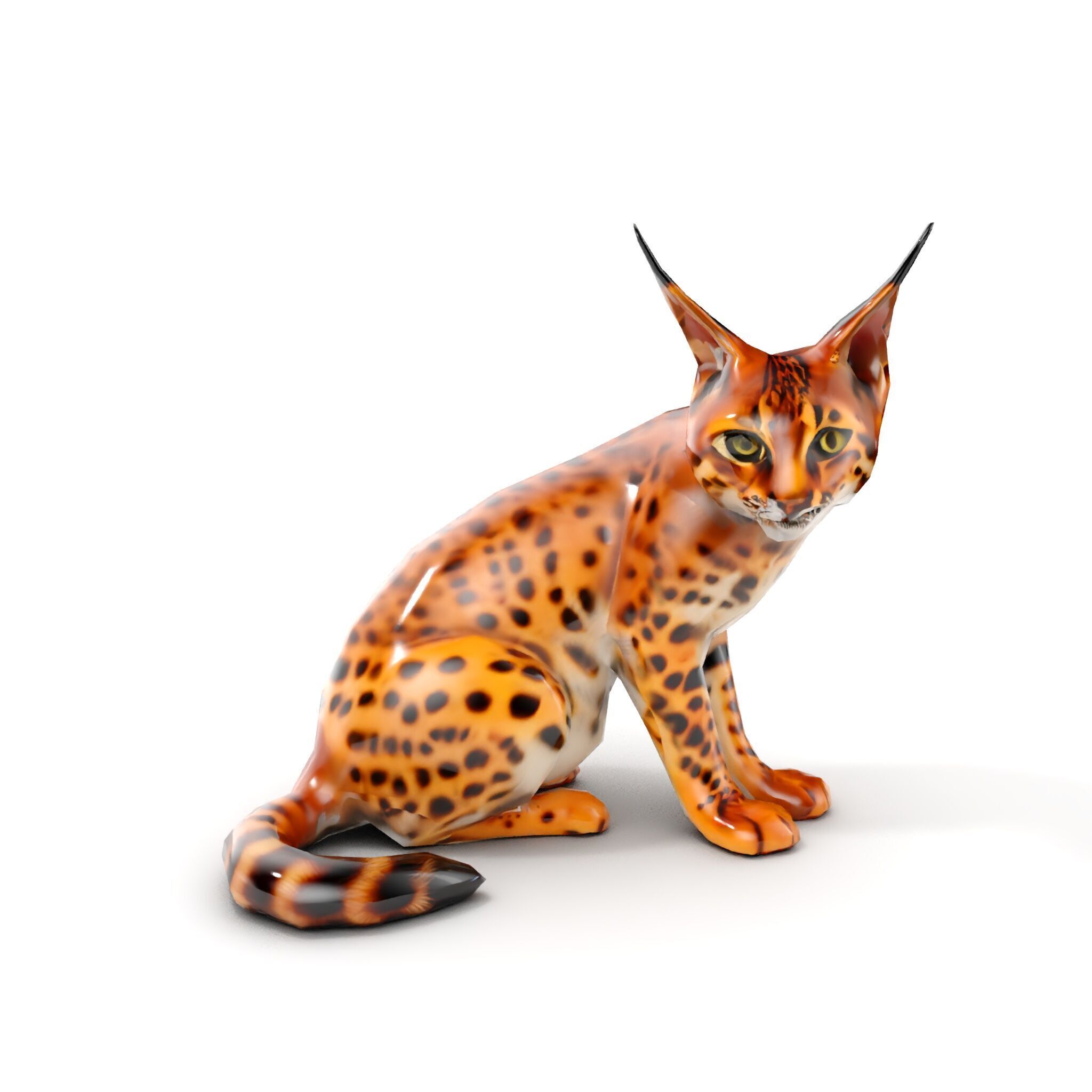 Lifelike Lynx Model Pack Dynamic Wildlife Collection Low-poly 3D model_8