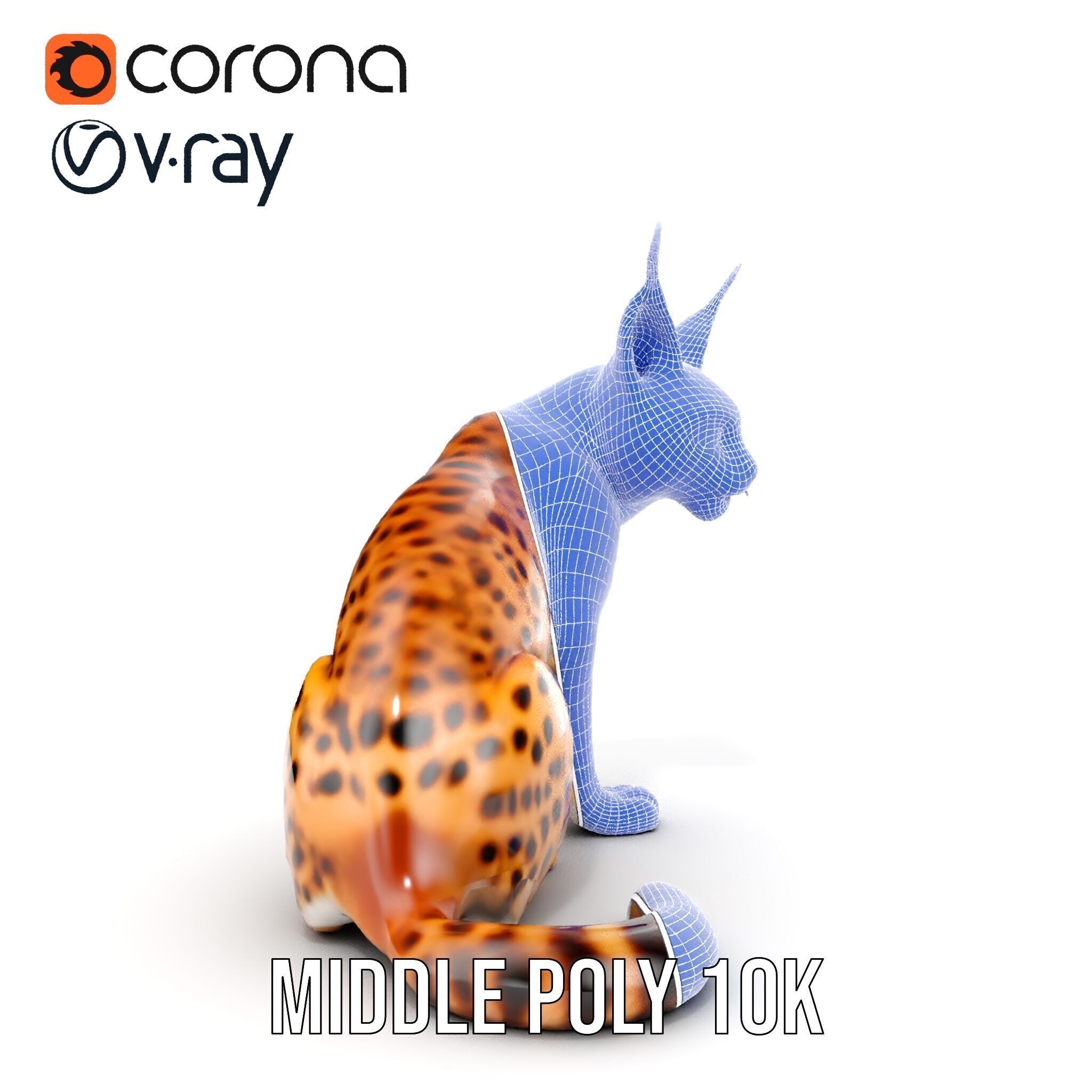 Lifelike Lynx Model Pack Dynamic Wildlife Collection Low-poly 3D model_28