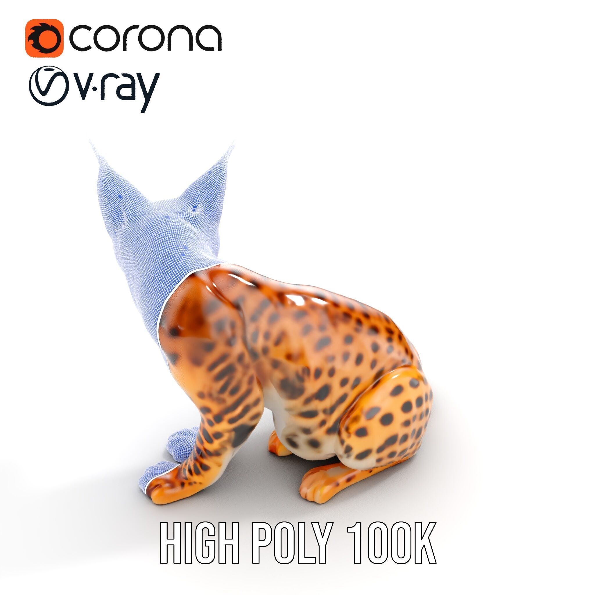 Lifelike Lynx Model Pack Dynamic Wildlife Collection Low-poly 3D model_36