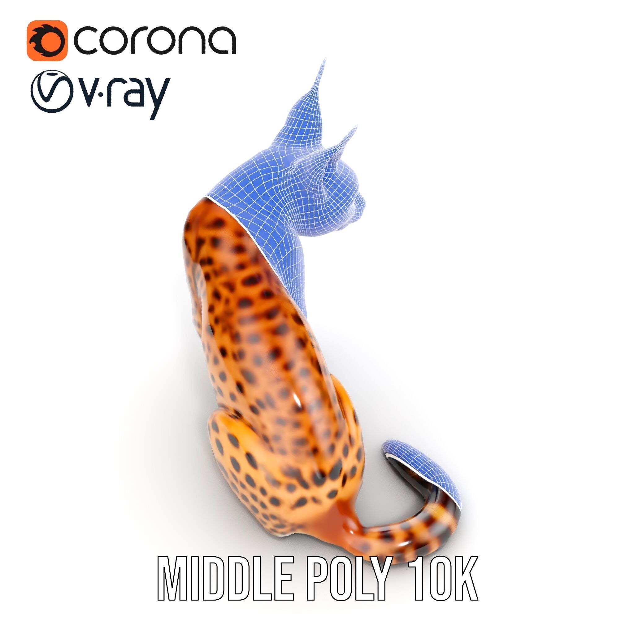 Lifelike Lynx Model Pack Dynamic Wildlife Collection Low-poly 3D model_23