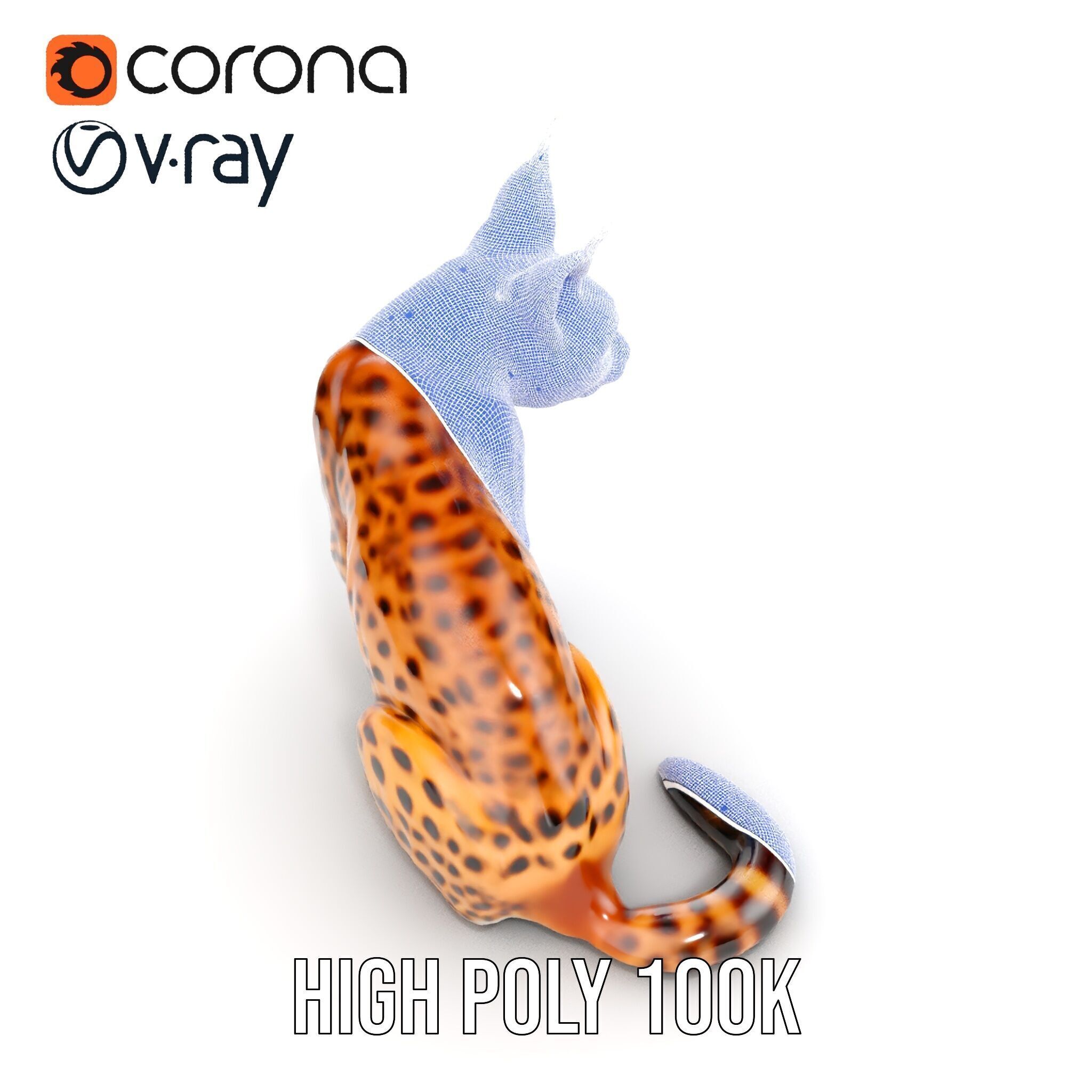 Lifelike Lynx Model Pack Dynamic Wildlife Collection Low-poly 3D model_37