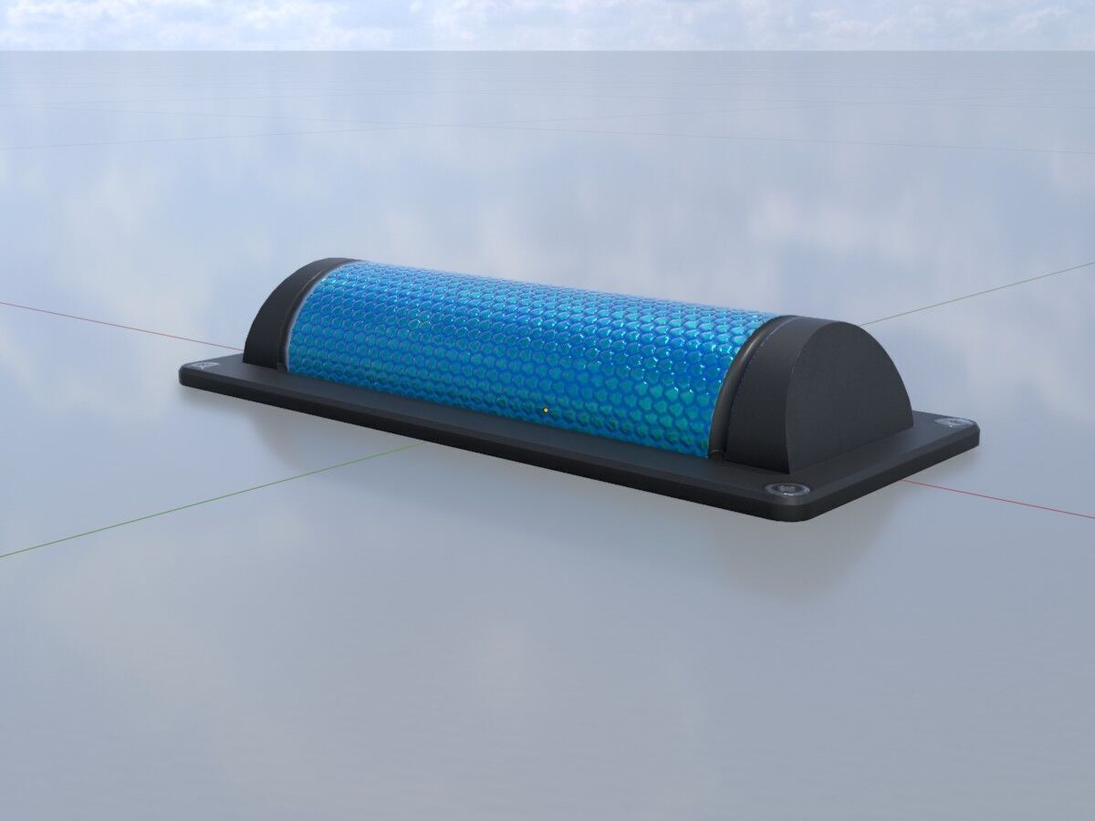 Wildlife Warning Reflector Low-poly 3D model_2