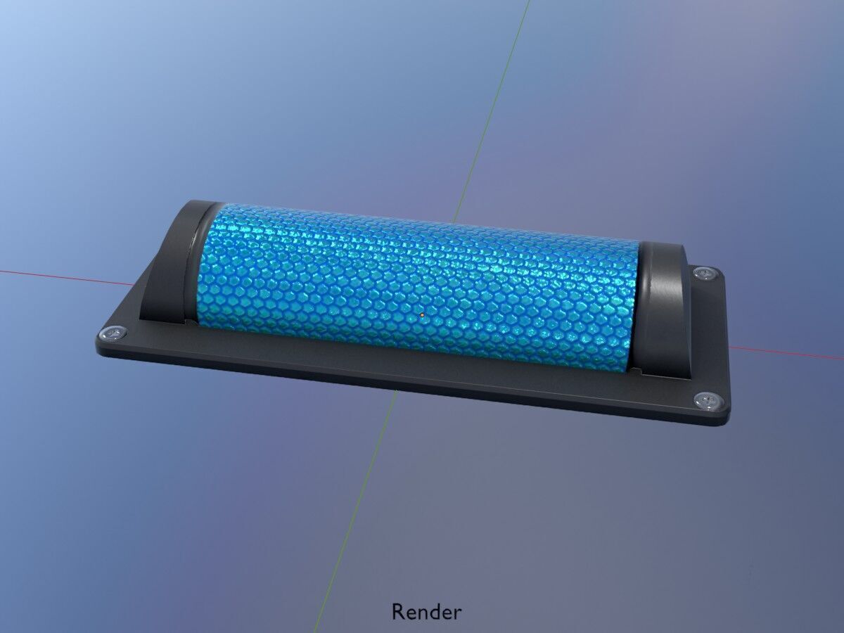 Wildlife Warning Reflector Low-poly 3D model_19