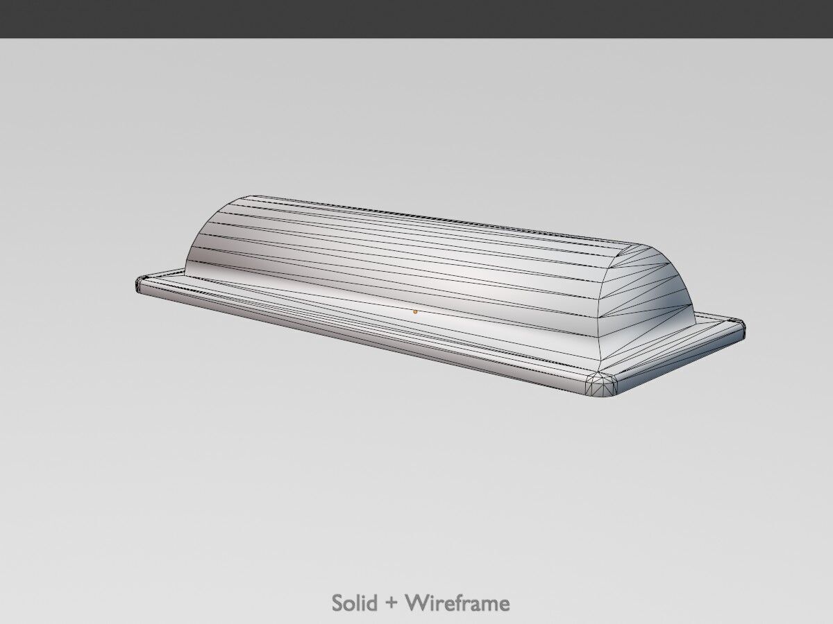 Wildlife Warning Reflector Low-poly 3D model_10