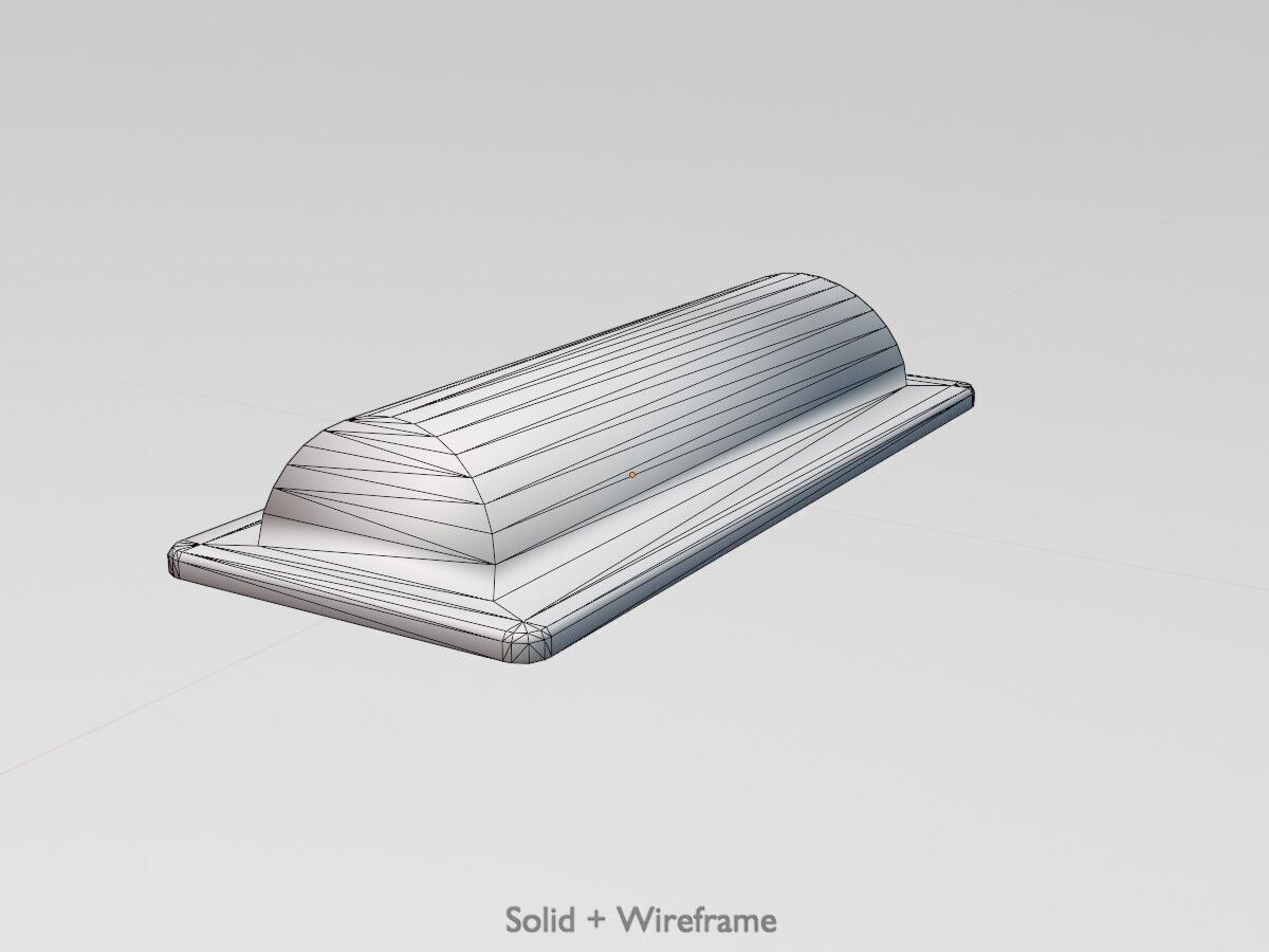 Wildlife Warning Reflector Low-poly 3D model_3