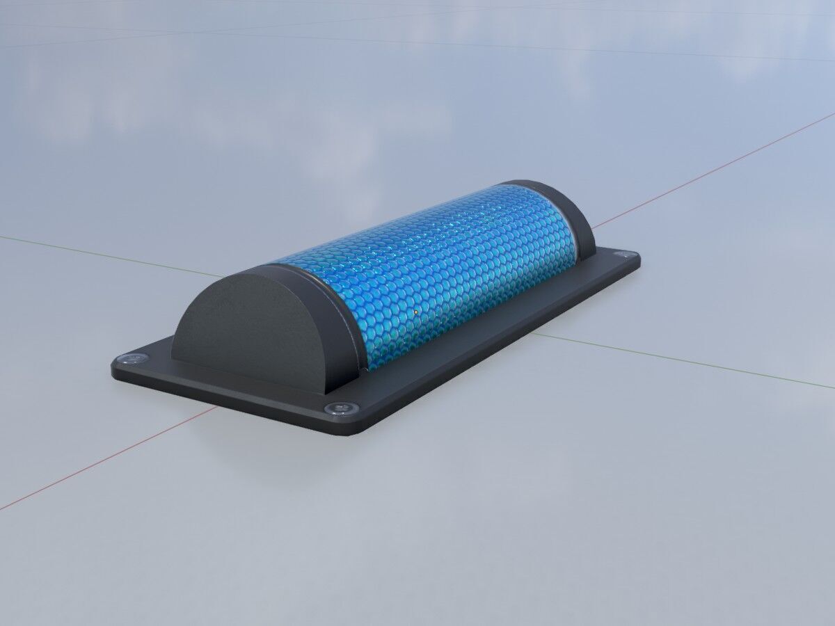 Wildlife Warning Reflector Low-poly 3D model_5