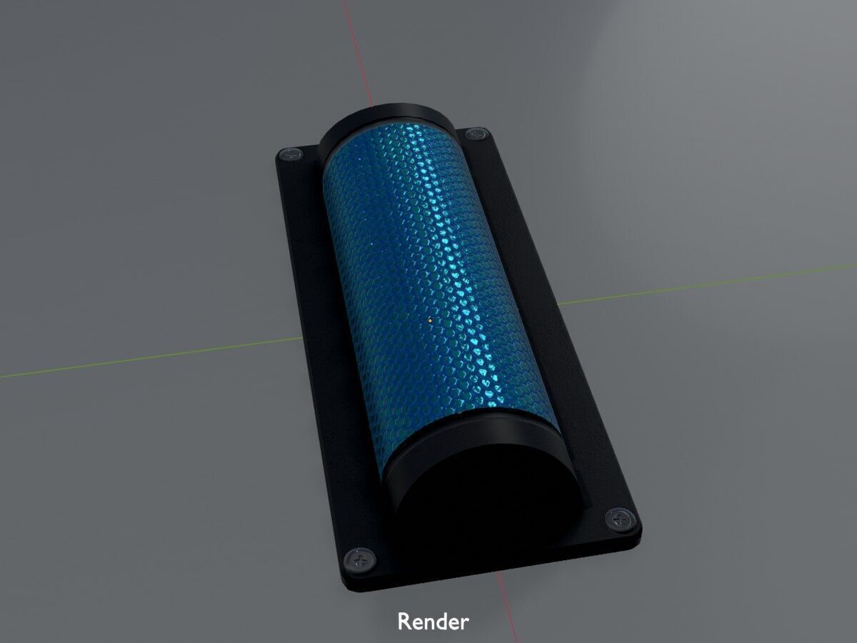 Wildlife Warning Reflector Low-poly 3D model_16