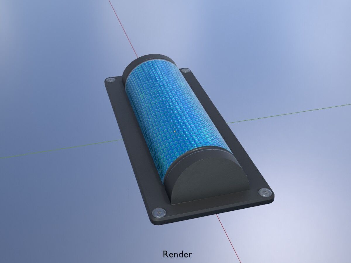 Wildlife Warning Reflector Low-poly 3D model_18