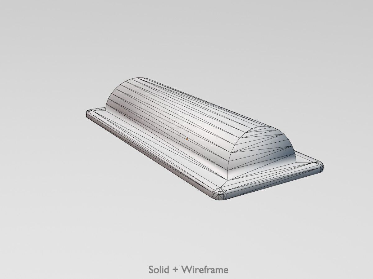 Wildlife Warning Reflector Low-poly 3D model_11