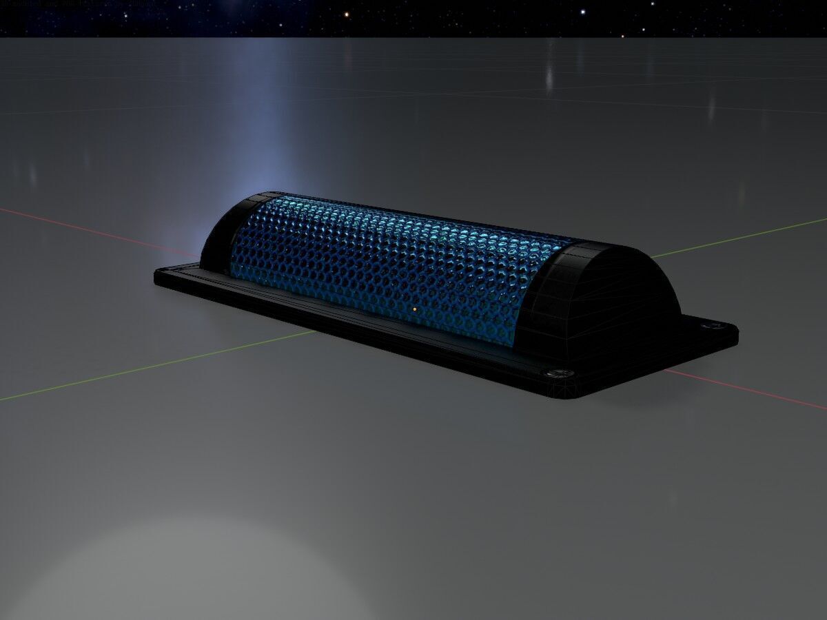 Wildlife Warning Reflector Low-poly 3D model_8