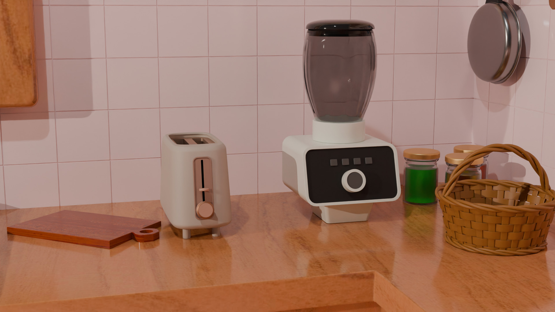 Isometric kitchen Room 3D model_6