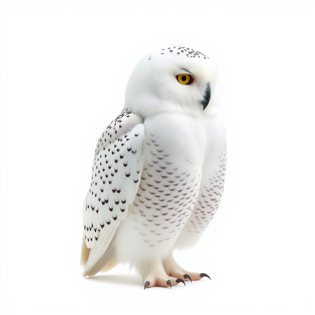 Snowy Owl D Model Pack Low-poly 3D model_3