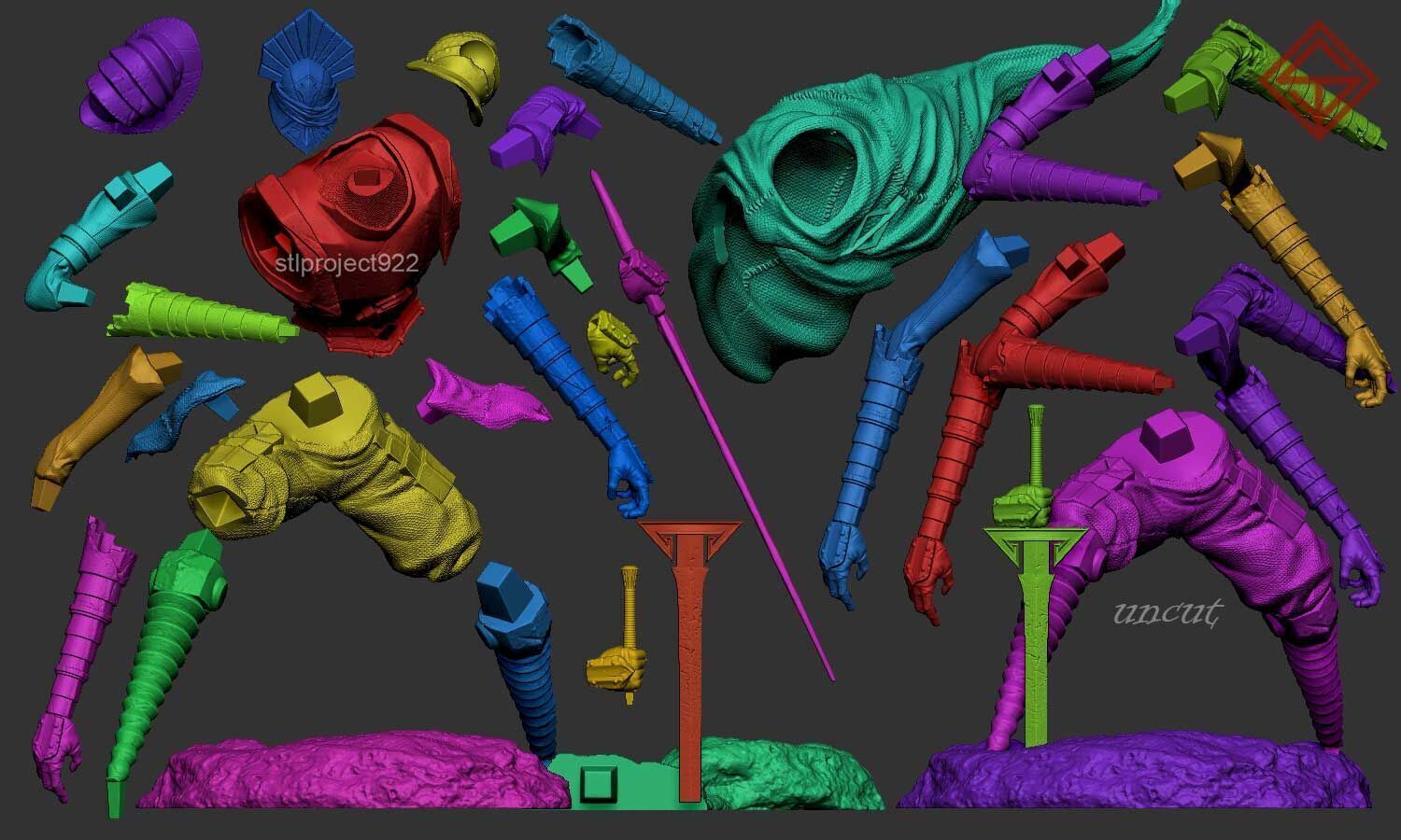 Dualliste 3D print model_3