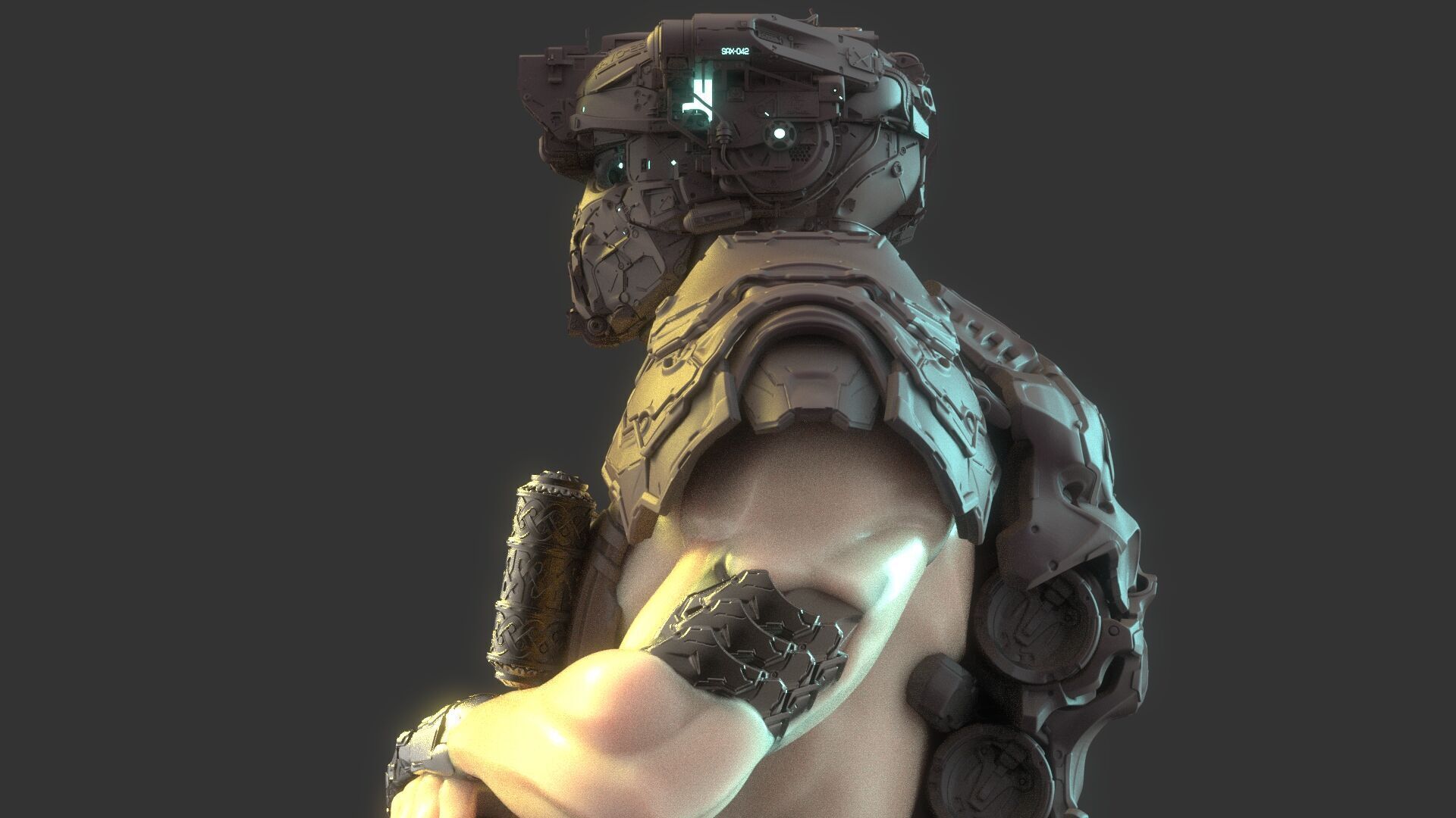 Robot Warrior 3D model_8