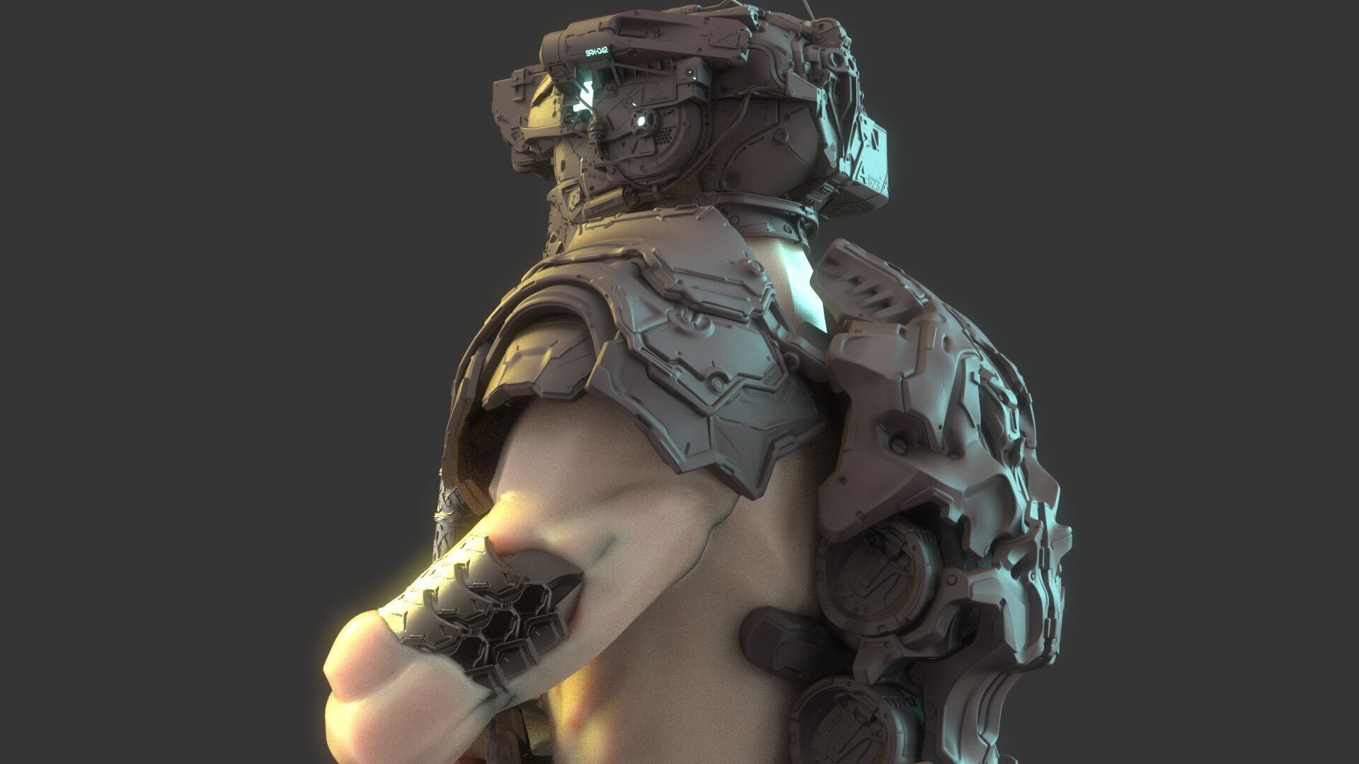 Robot Warrior 3D model_9