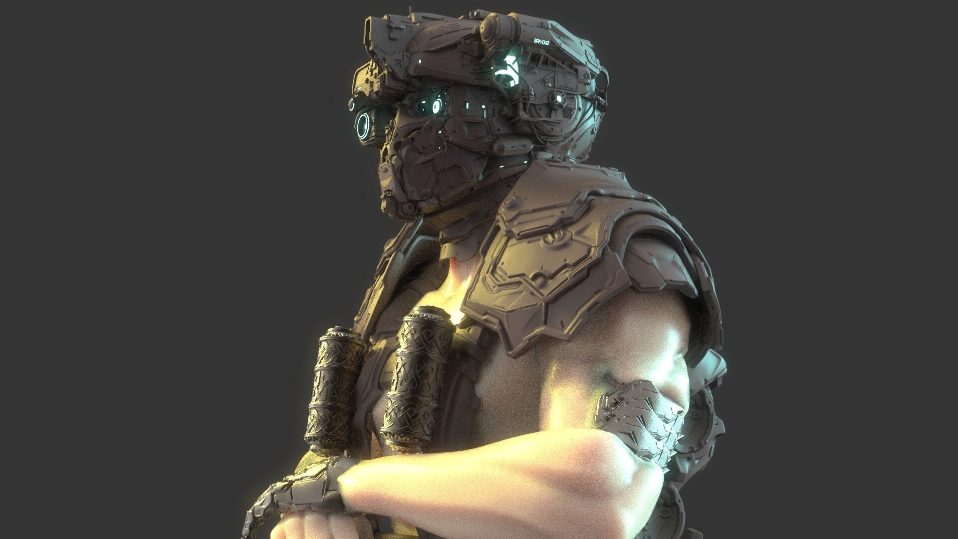 Robot Warrior 3D model_7