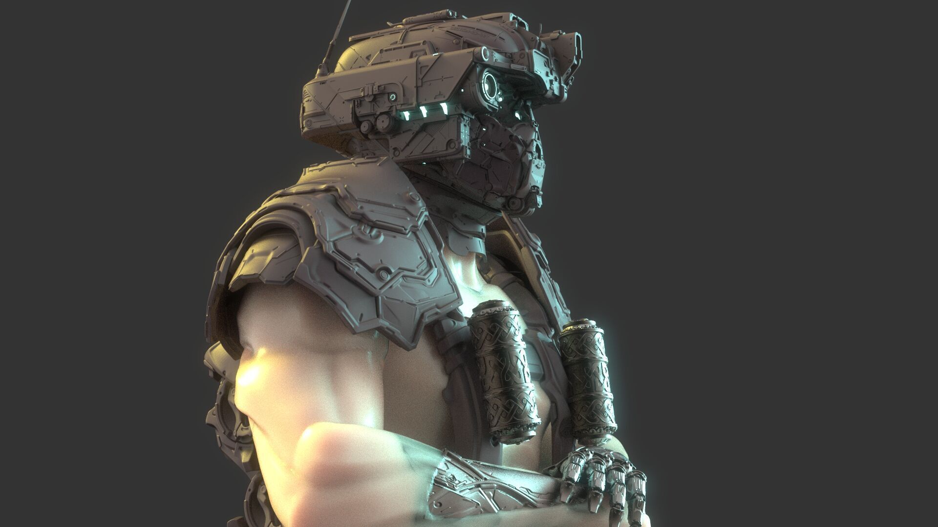 Robot Warrior 3D model_4