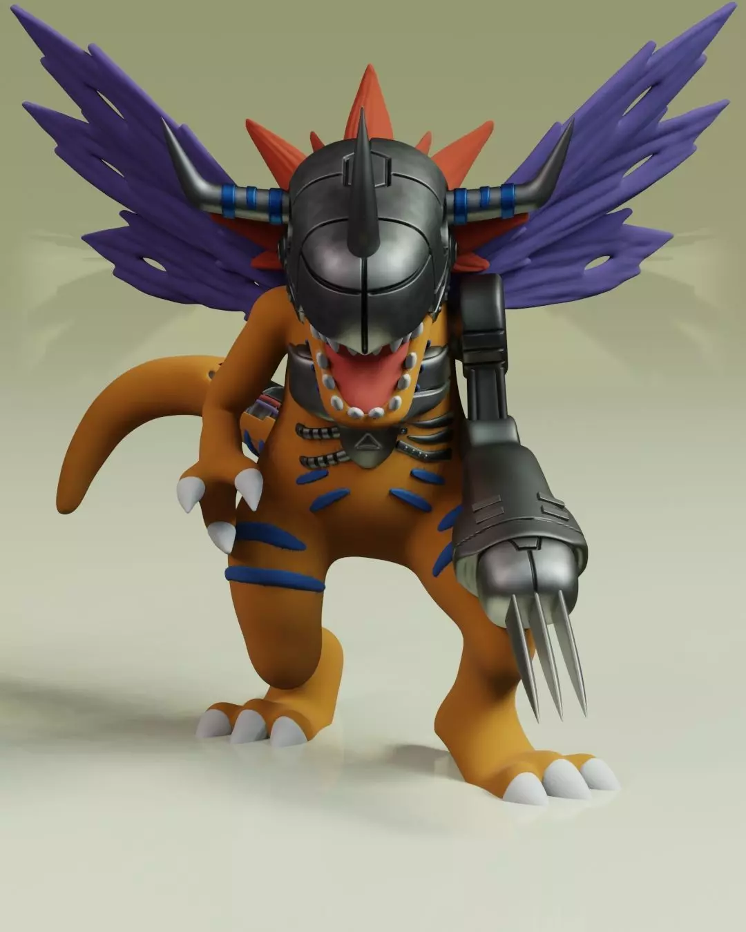 MetalGreymon Digimon 3D print model