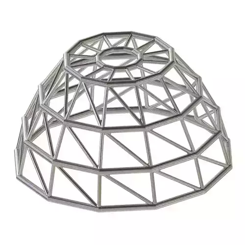 Exquisite Steel Dome Structure 3D print model