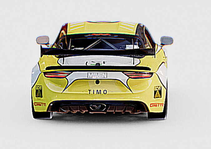 A110 GT4 Alpine Team 2024 Low-poly 3D model