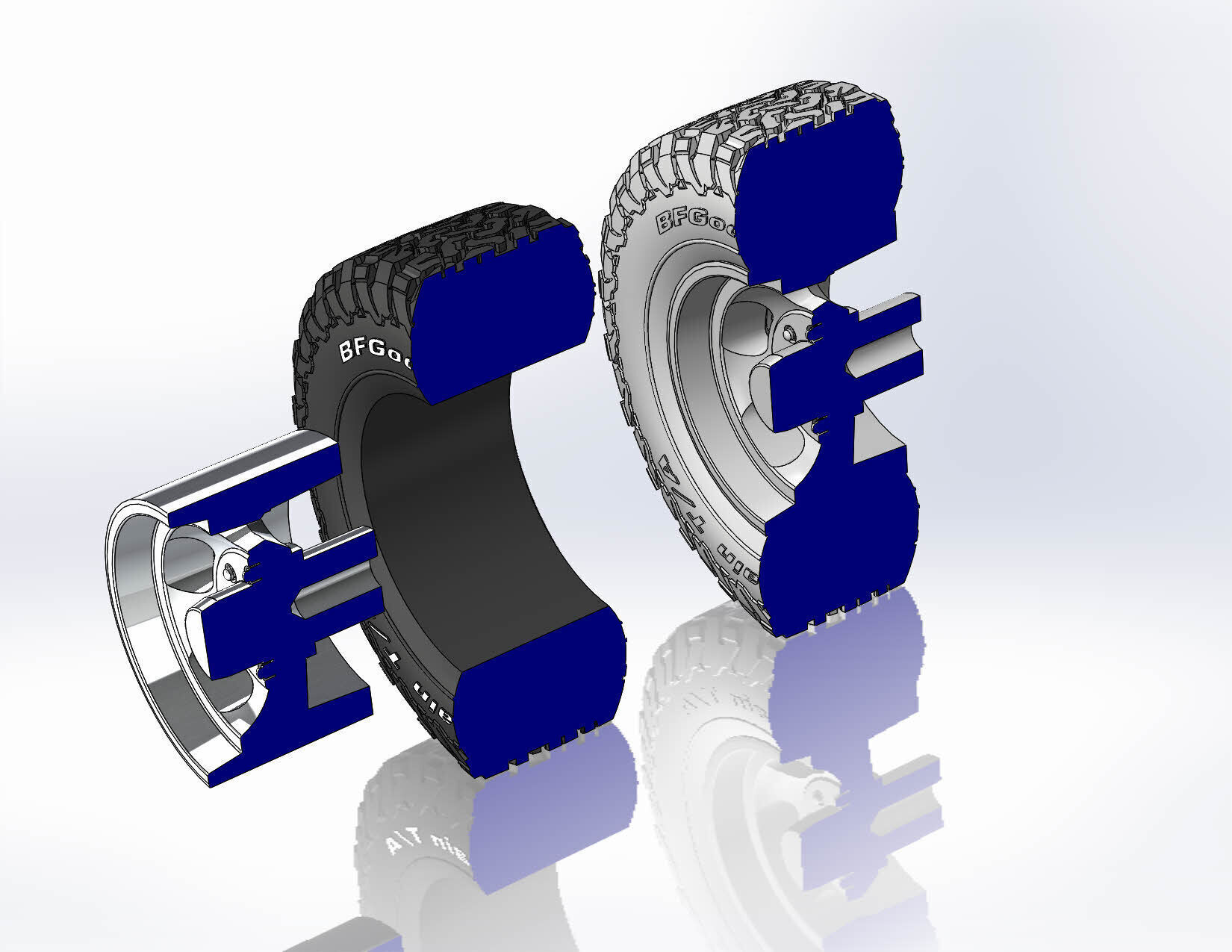 Wheels Us Mags Indy U101 17inch for scale model 3D print model_10